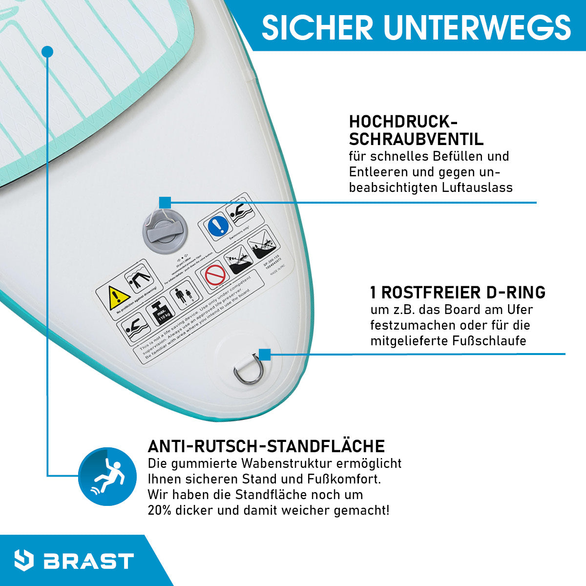 Aufblasbares SUP Board Set mit Sitz MANDALA 300