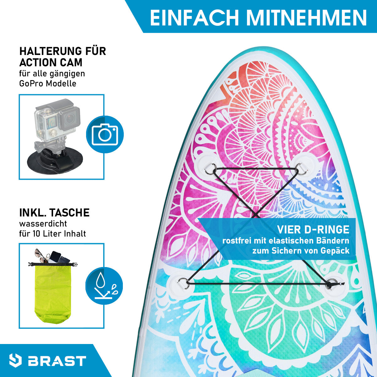 Aufblasbares SUP Board Set mit Sitz MANDALA 300