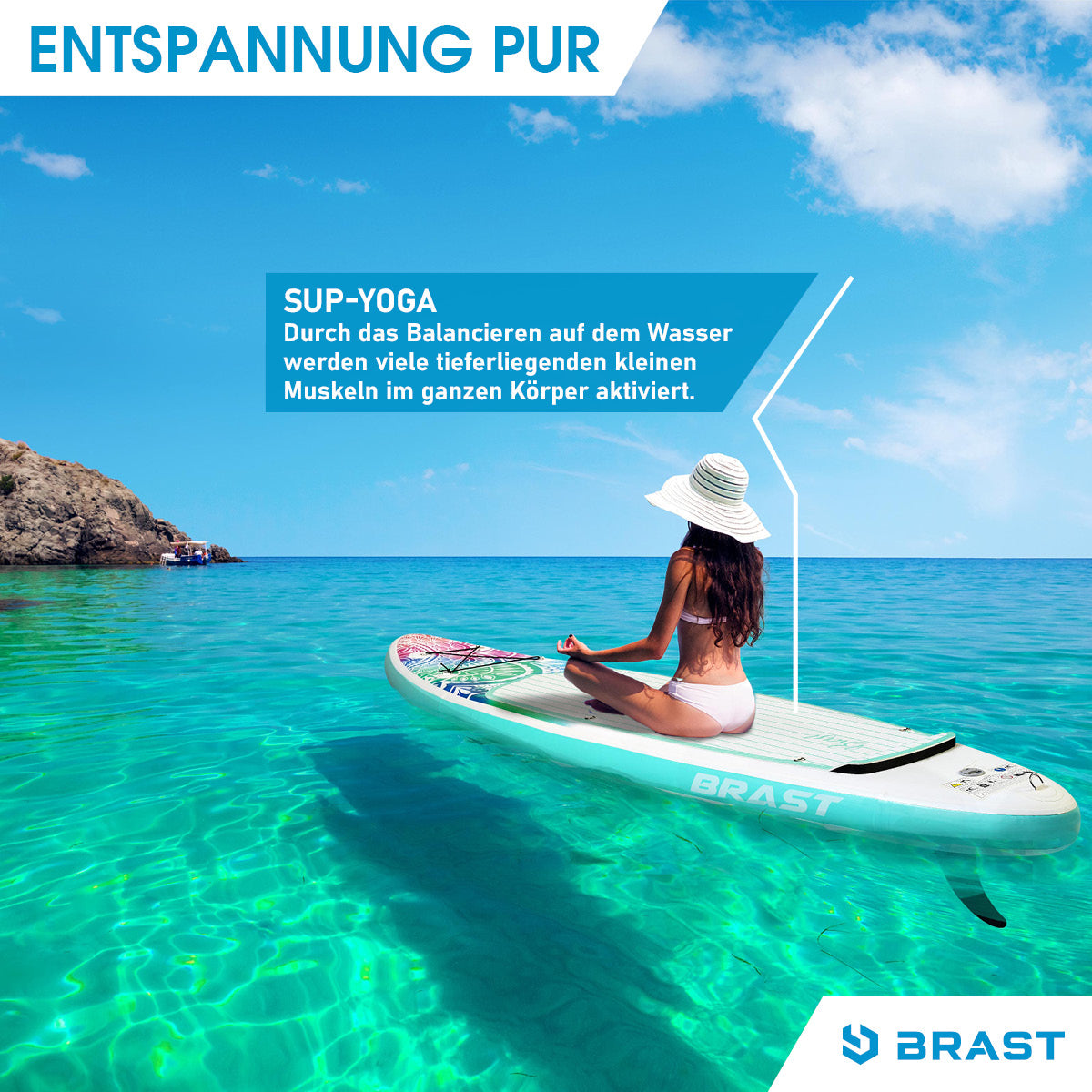 Aufblasbares SUP Board Set mit Sitz MANDALA 300