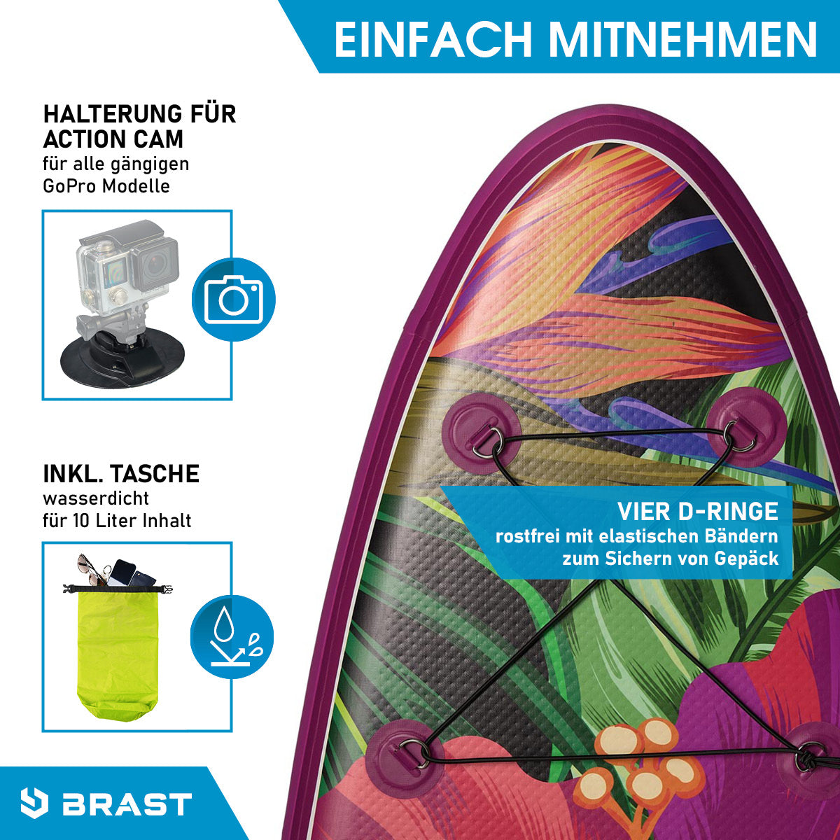 Aufblasbares SUP Board Set mit Sitz TROPIC 300