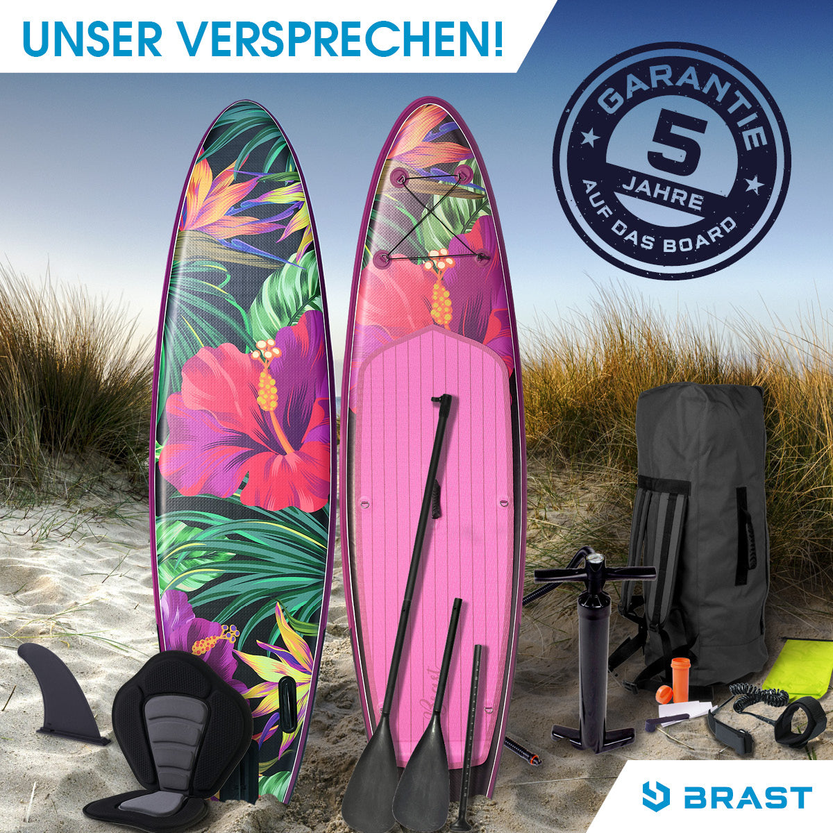 Aufblasbares SUP Board Set mit Sitz TROPIC 300