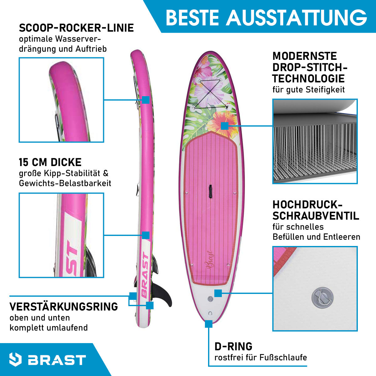 Aufblasbares SUP Board Set mit Sitz EDEN 300
