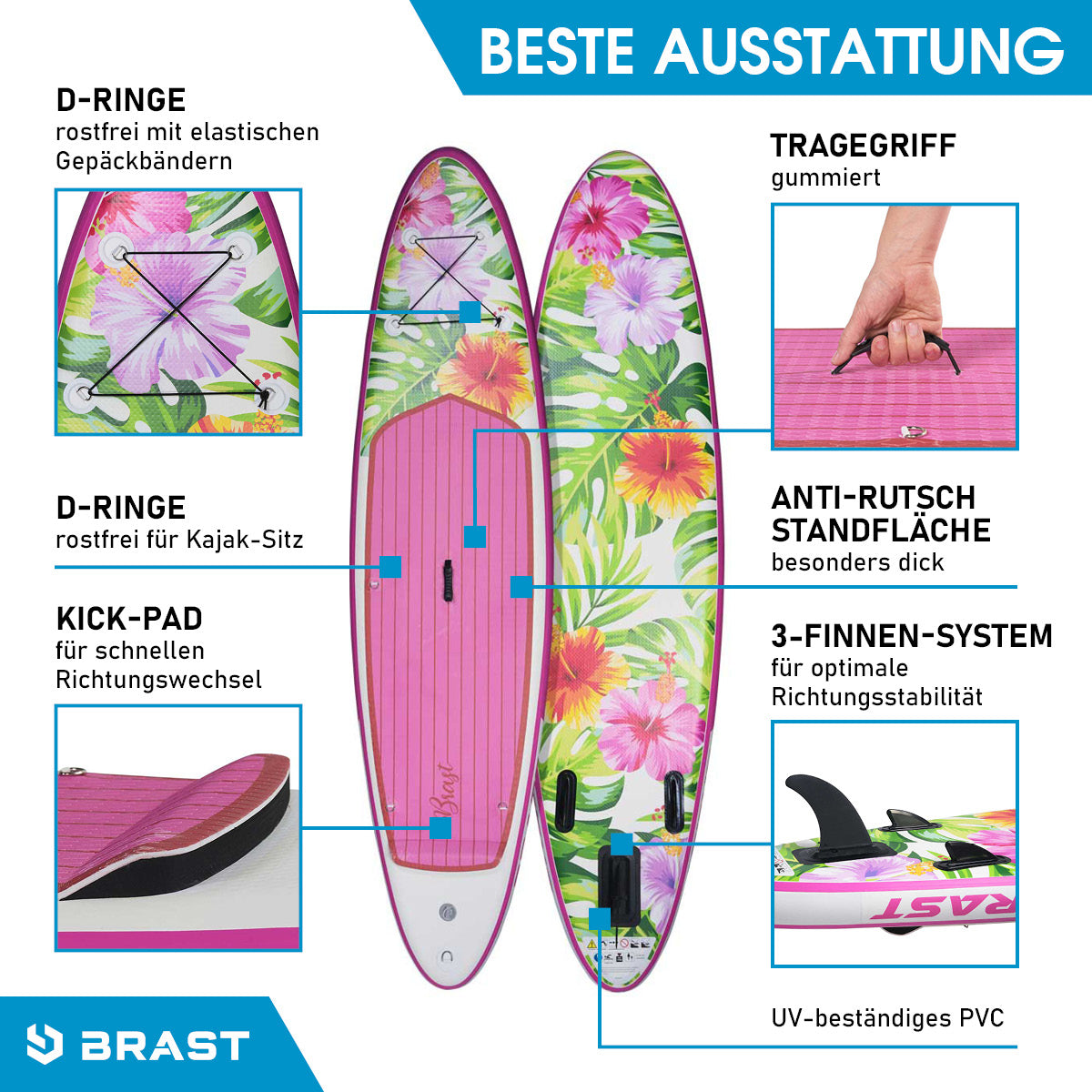 Aufblasbares SUP Board Set mit Sitz EDEN 300