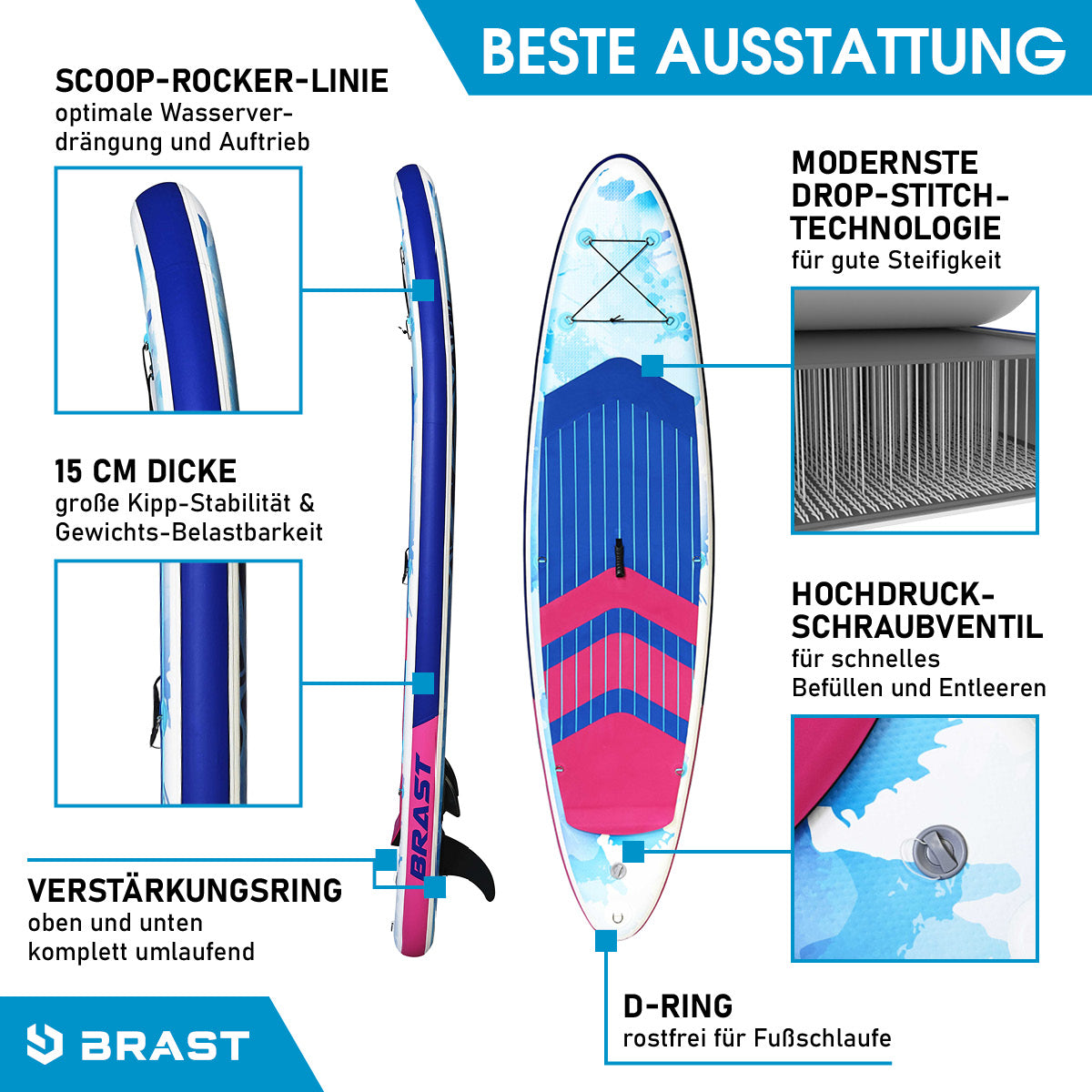 Aufblasbares SUP Board Set mit Sitz WATER 300
