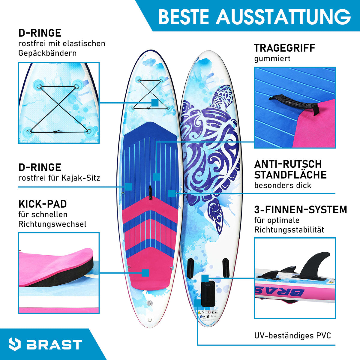 Aufblasbares SUP Board Set mit Sitz WATER 300