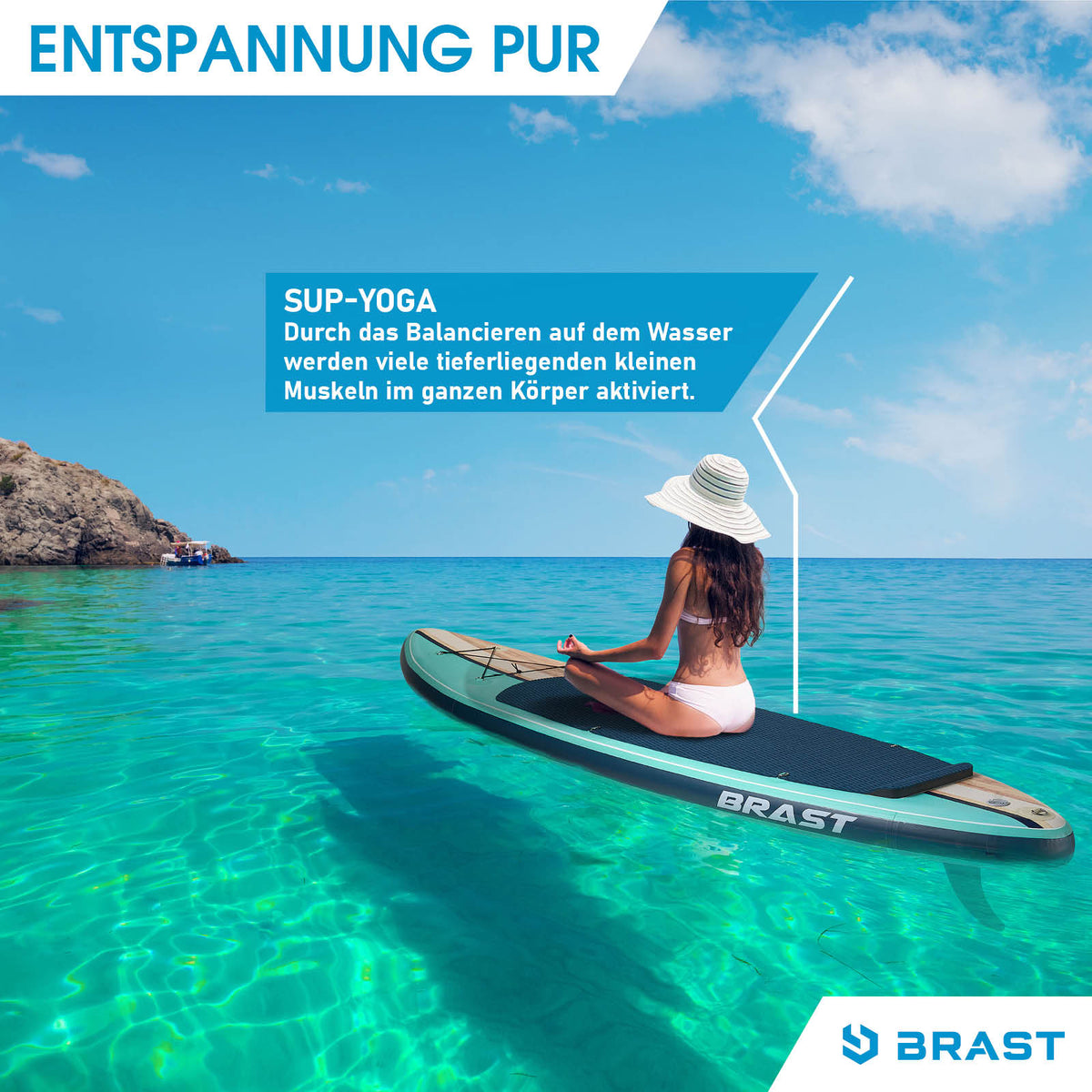 Aufblasbares SUP Board Set mit Sitz SHARK 300 nature