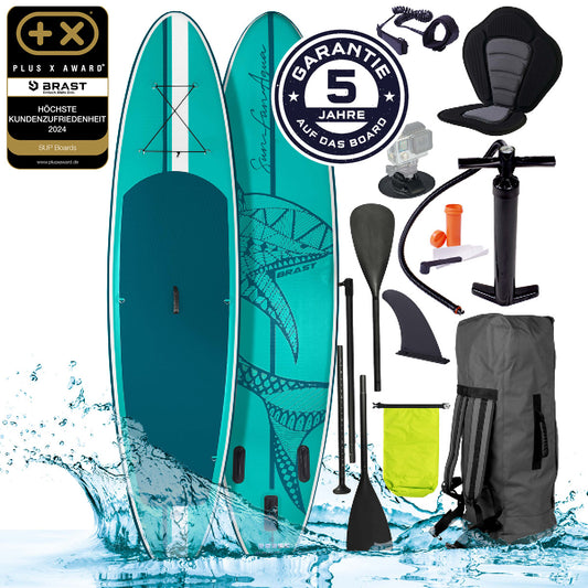SUP Board aufblasbar mit Sitz  SHARK 320 petrol