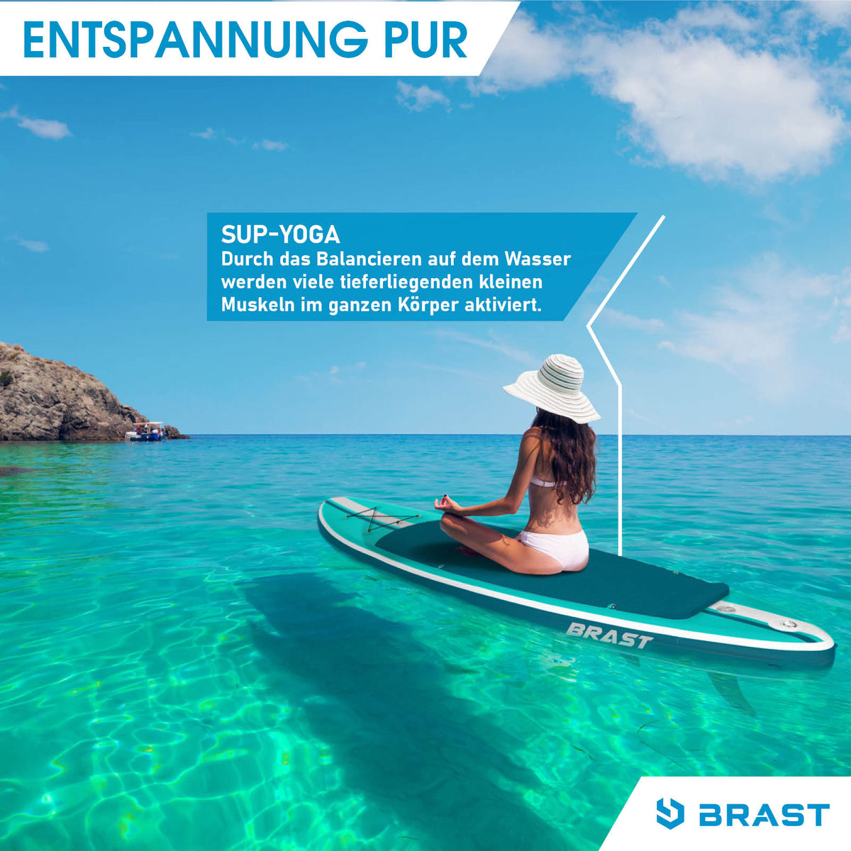 SUP Board aufblasbar mit Sitz  SHARK 320 petrol