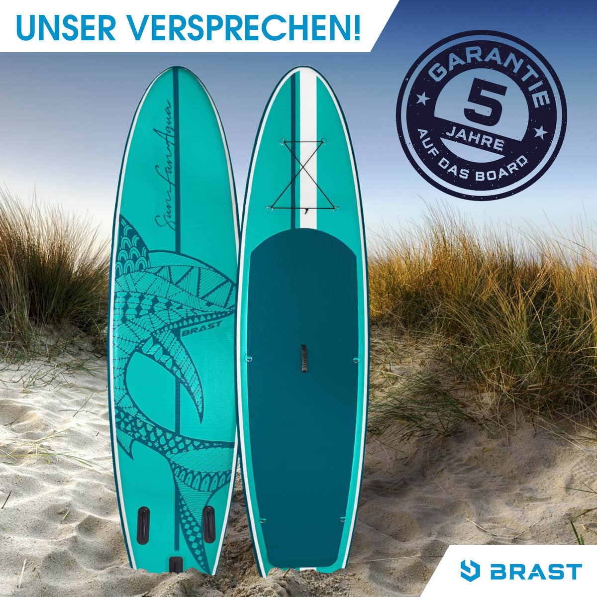 SUP Board aufblasbar mit Sitz  SHARK 320 petrol