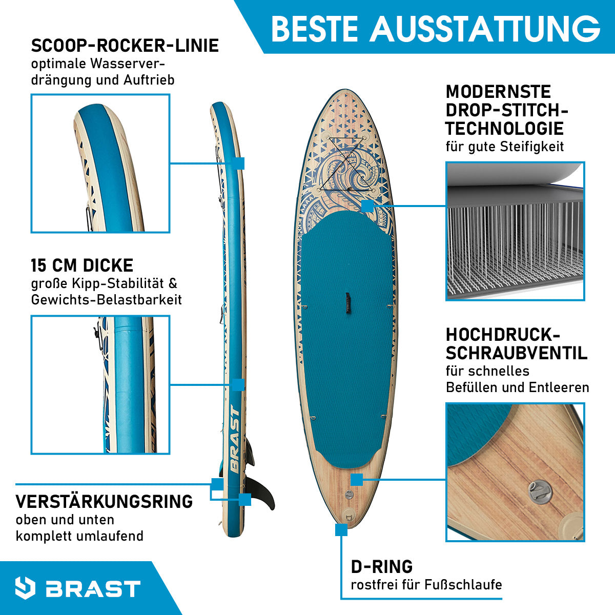SUP Board aufblasbar TRIBAL 320