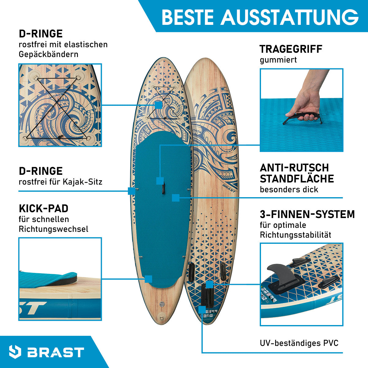 SUP Board aufblasbar TRIBAL 320
