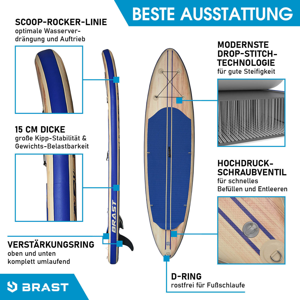 SUP Board aufblasbar OCEAN 320