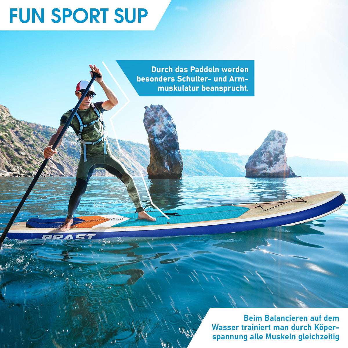 SUP Board aufblasbar TURTLE 320