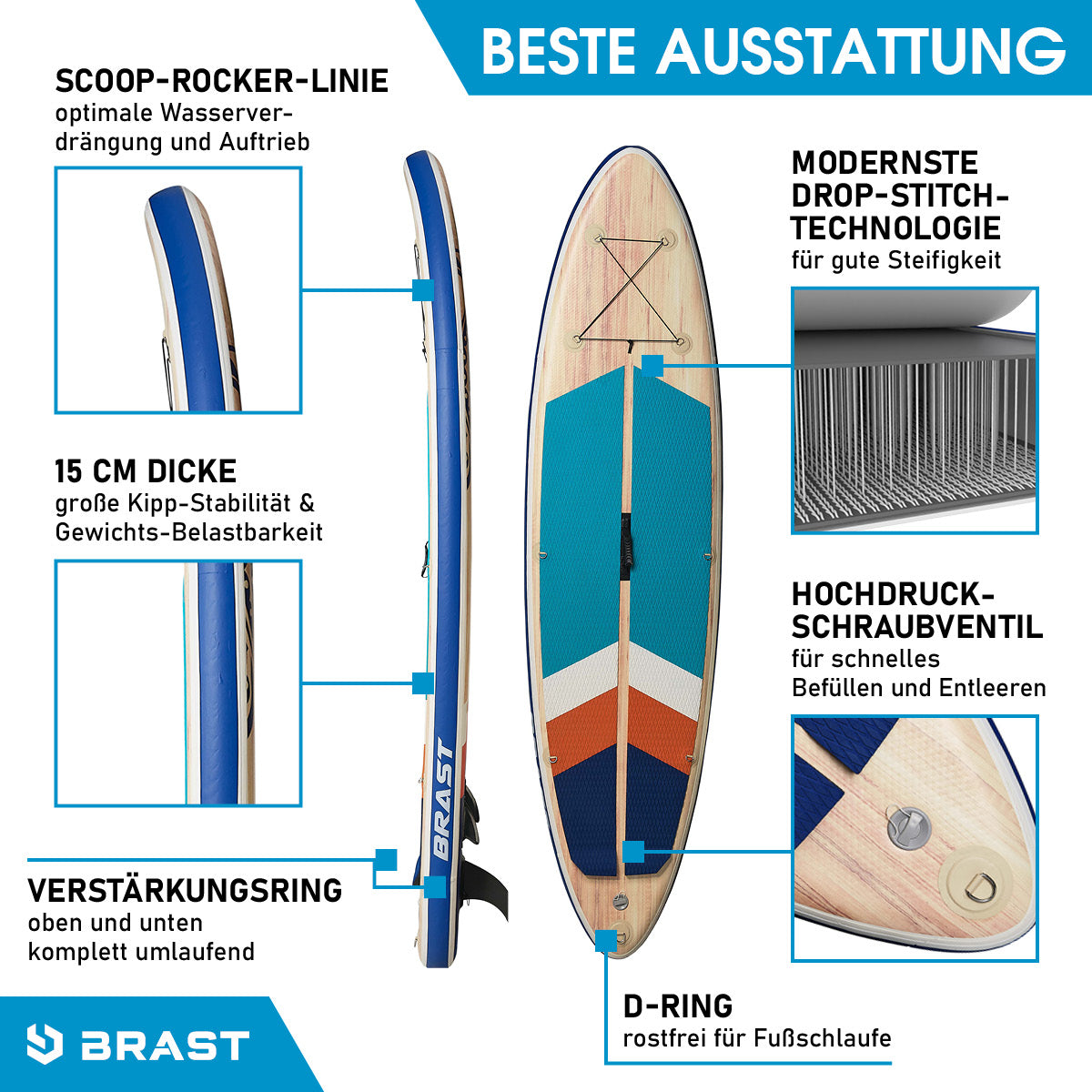SUP Board aufblasbar TURTLE 320