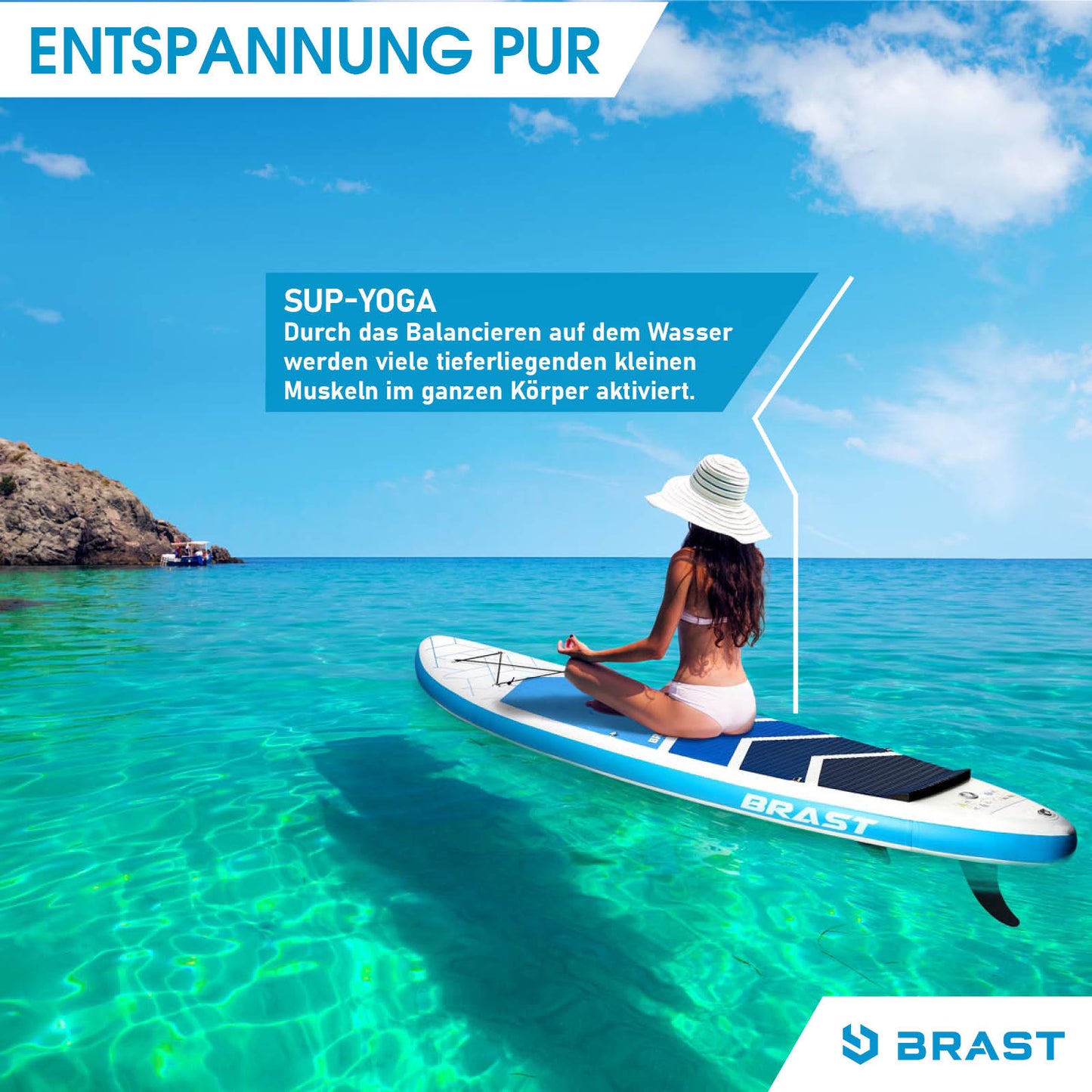 SUP Board aufblasbar GRID 320 blue