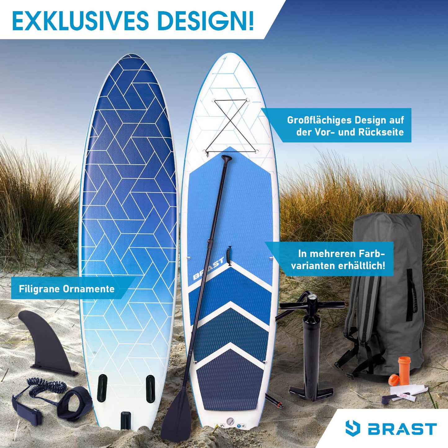 SUP Board aufblasbar GRID 320 blue