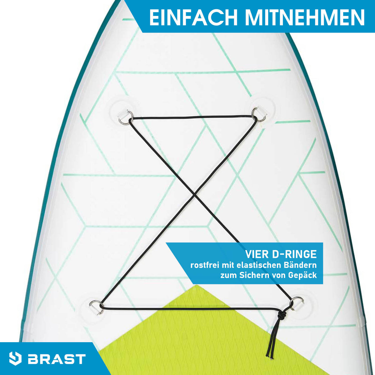 SUP Board aufblasbar GRID 320 lime