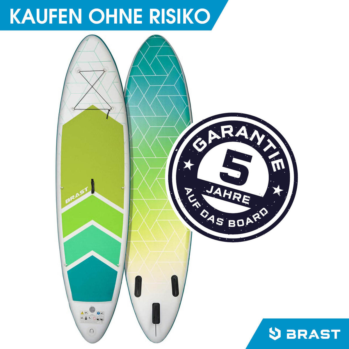 SUP Board aufblasbar GRID 320 lime