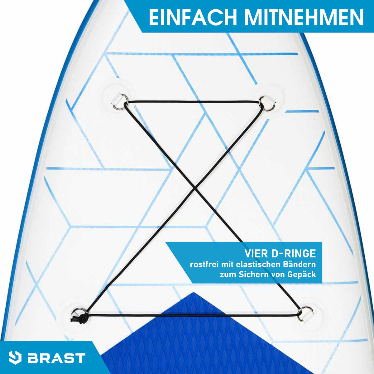 SUP Board aufblasbar GRID 320 blue red