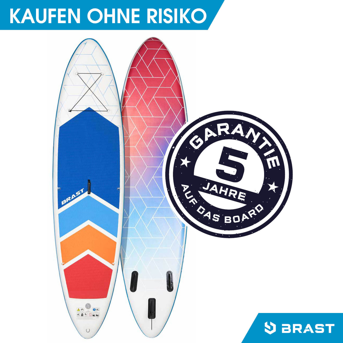 SUP Board aufblasbar GRID 320 blue red