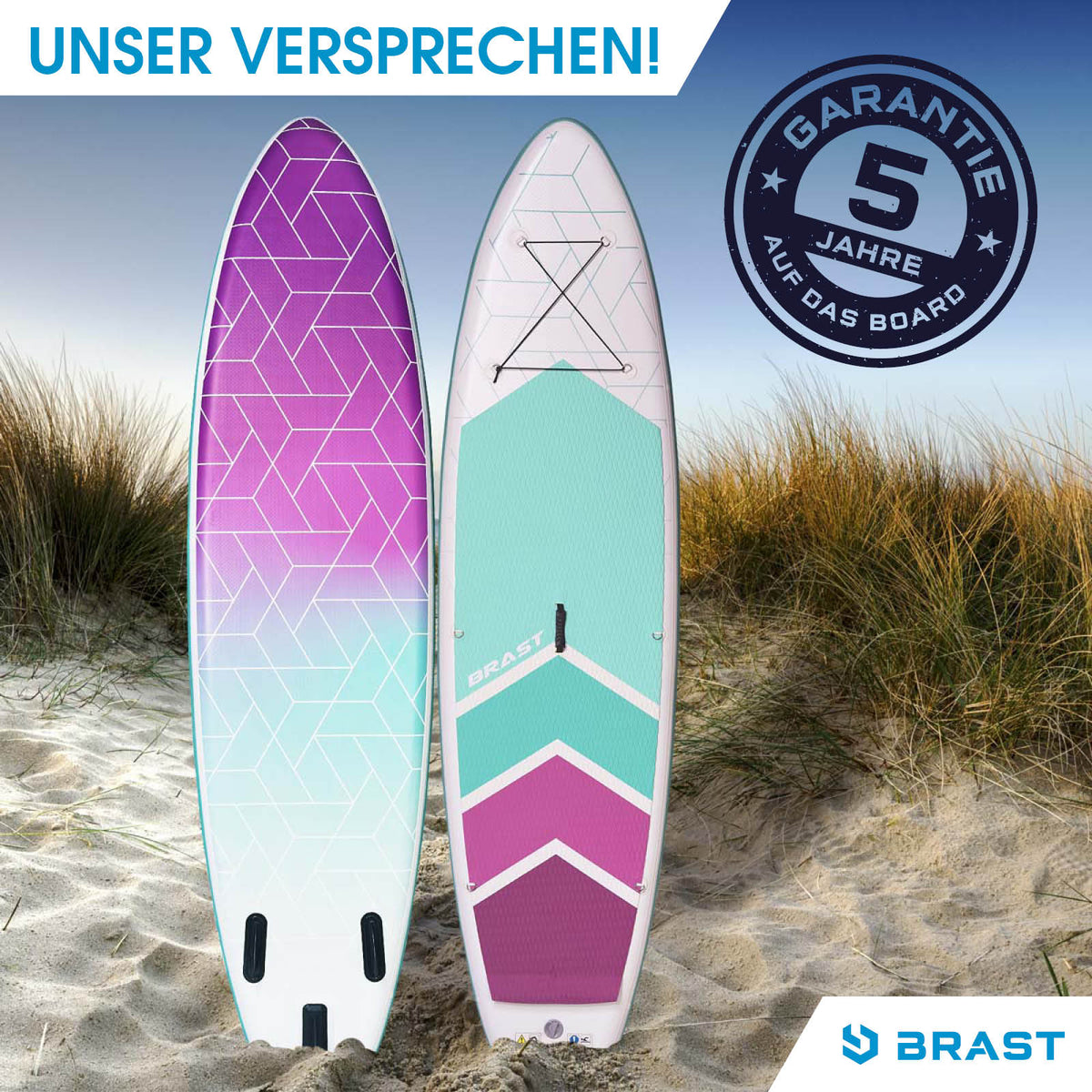 SUP Board aufblasbar GRID 320 türkis