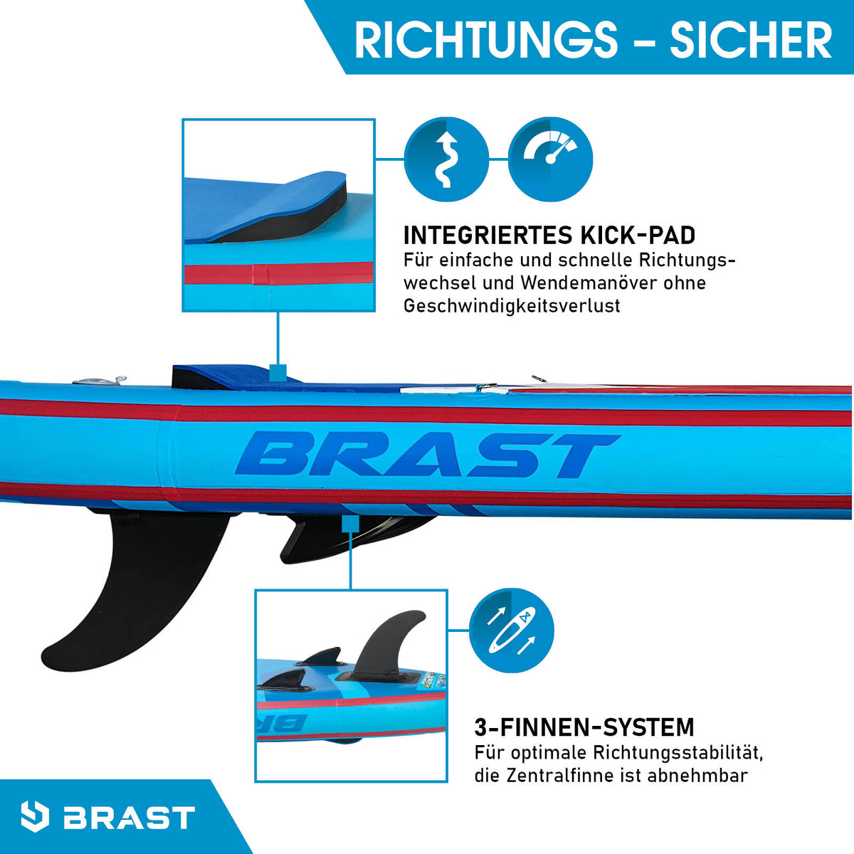 SUP Board aufblasbar TURTLE 320 blue
