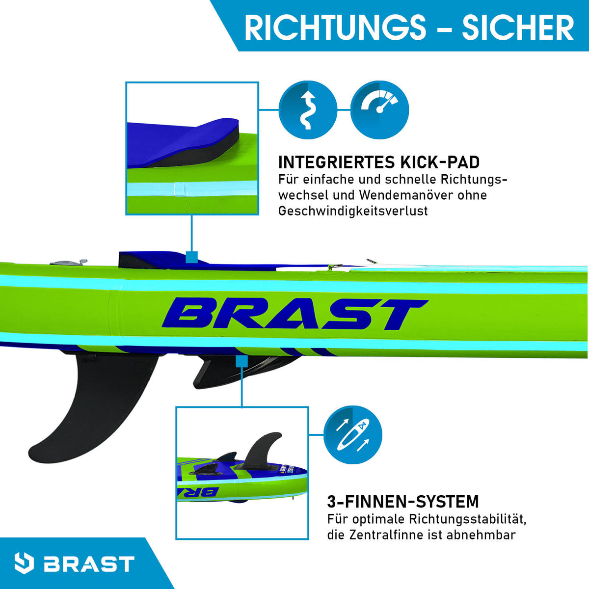 SUP Board aufblasbar TURTLE 320 green