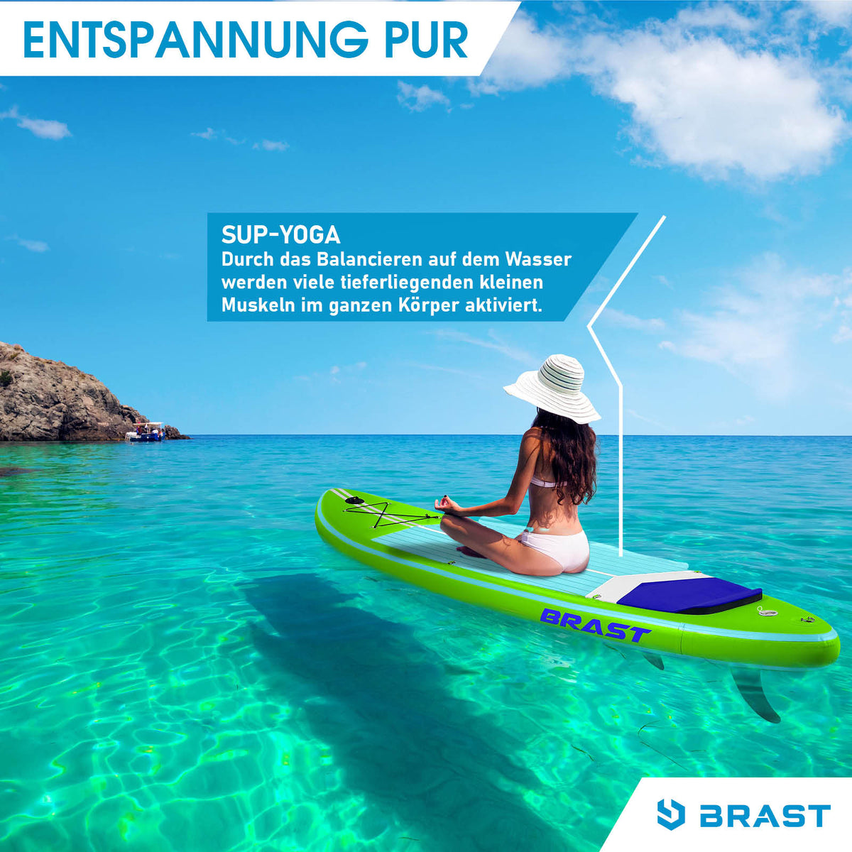 SUP Board aufblasbar TURTLE 320 green