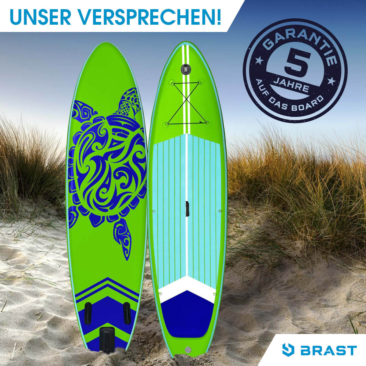SUP Board aufblasbar TURTLE 320 green