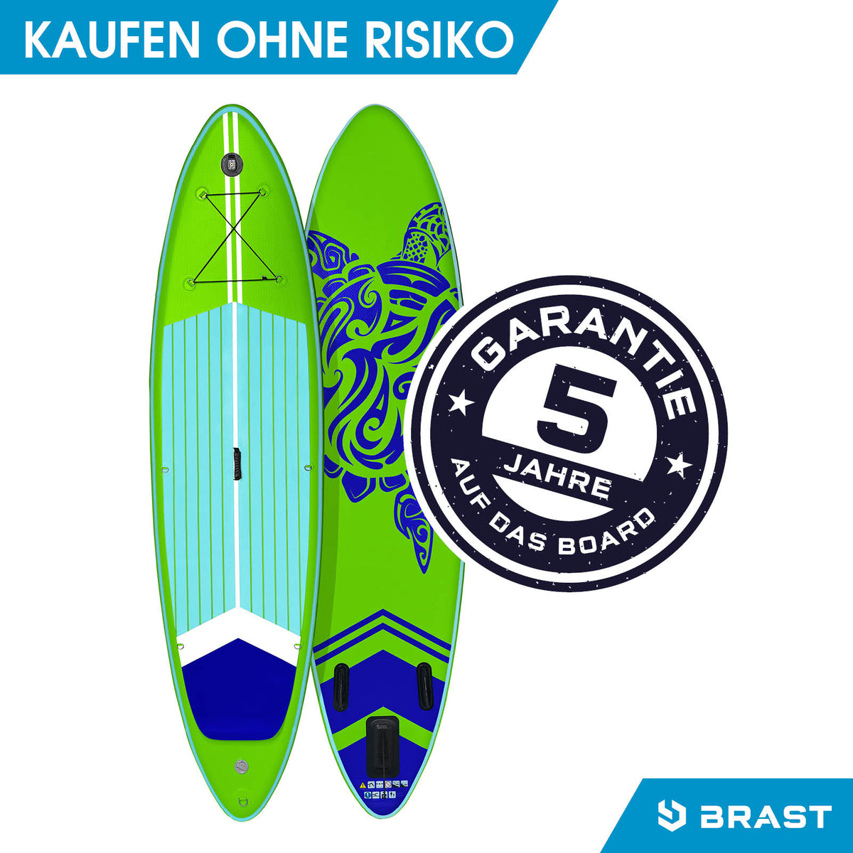 SUP Board aufblasbar TURTLE 320 green