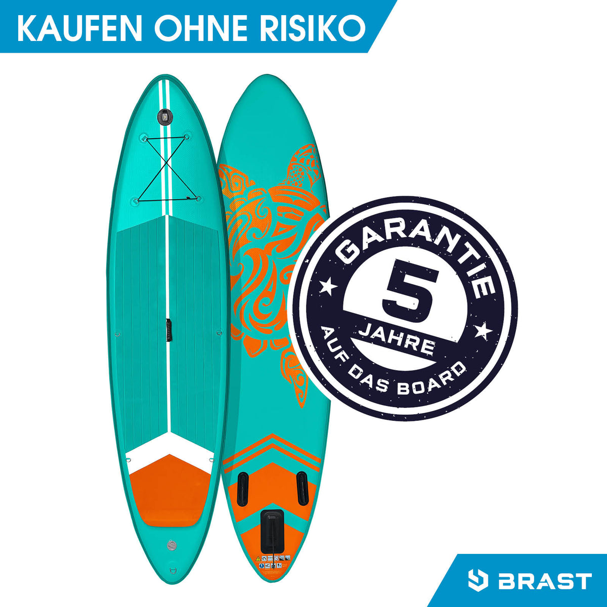 SUP Board aufblasbar TURTLE 320 petrol