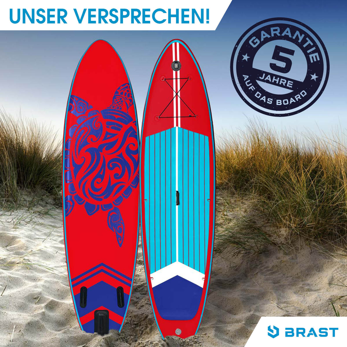 SUP Board aufblasbar SUPER SET 320 red
