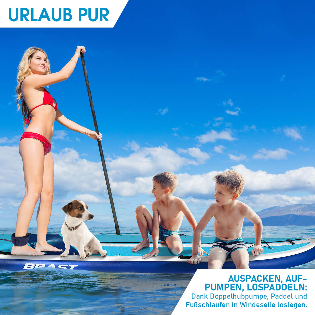 SUP Board aufblasbar FAMILY SHARK 370