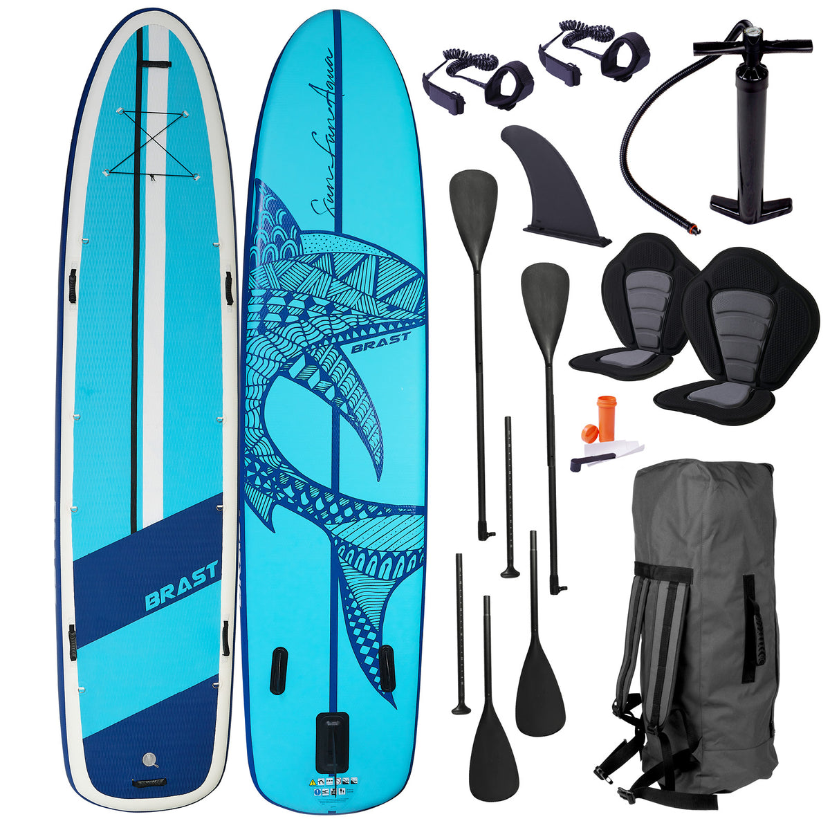 SUP Board aufblasbar FAMILY SHARK 370