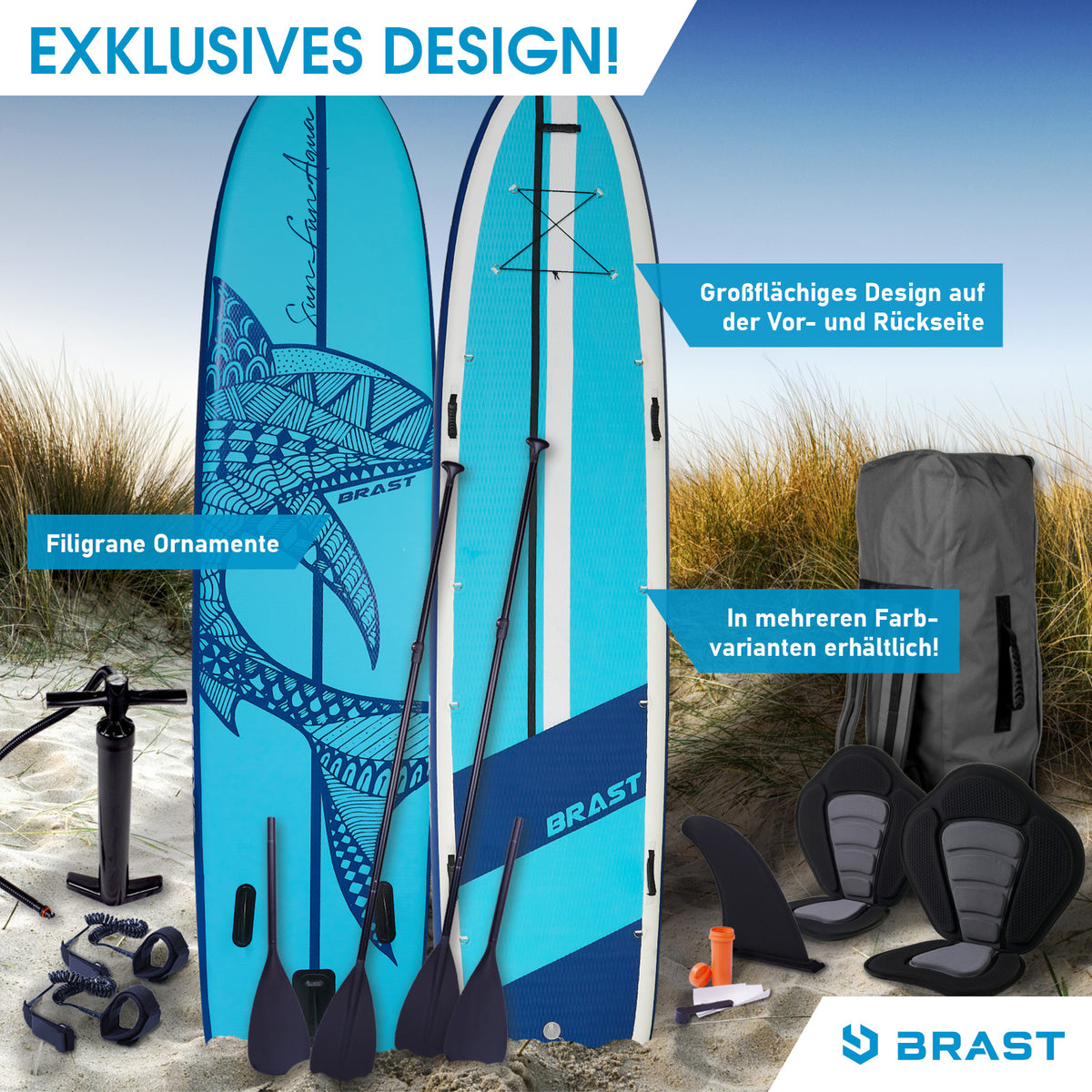 SUP Board aufblasbar FAMILY SHARK 370