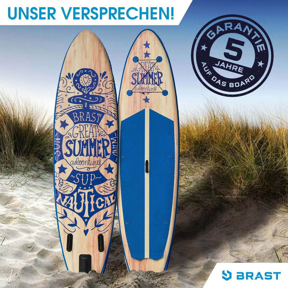 Aufblasbares SUP Board Set SUMMER 320 natural blue