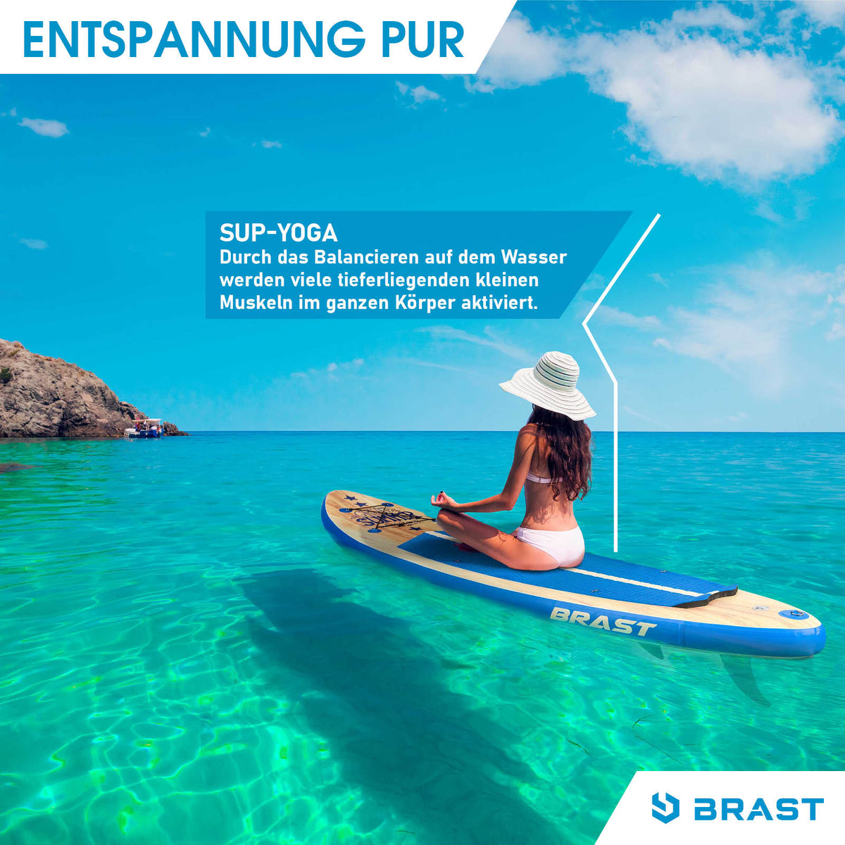 Aufblasbares SUP Board Set SUMMER 320 natural blue
