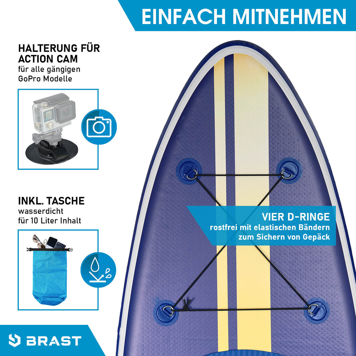 SUP Board aufblasbar mit Sitz SHARK 320 Deluxe