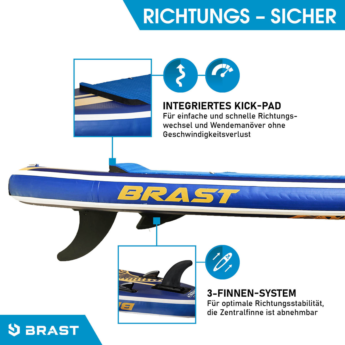 SUP Board aufblasbar mit Sitz SHARK 320 Deluxe