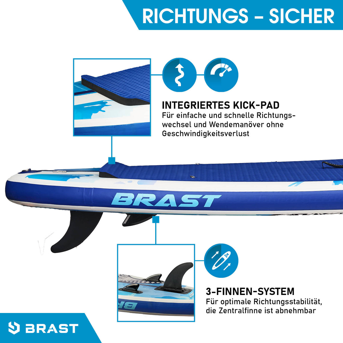 SUP Board aufblasbar mit Sitz SHARK 320 Splash