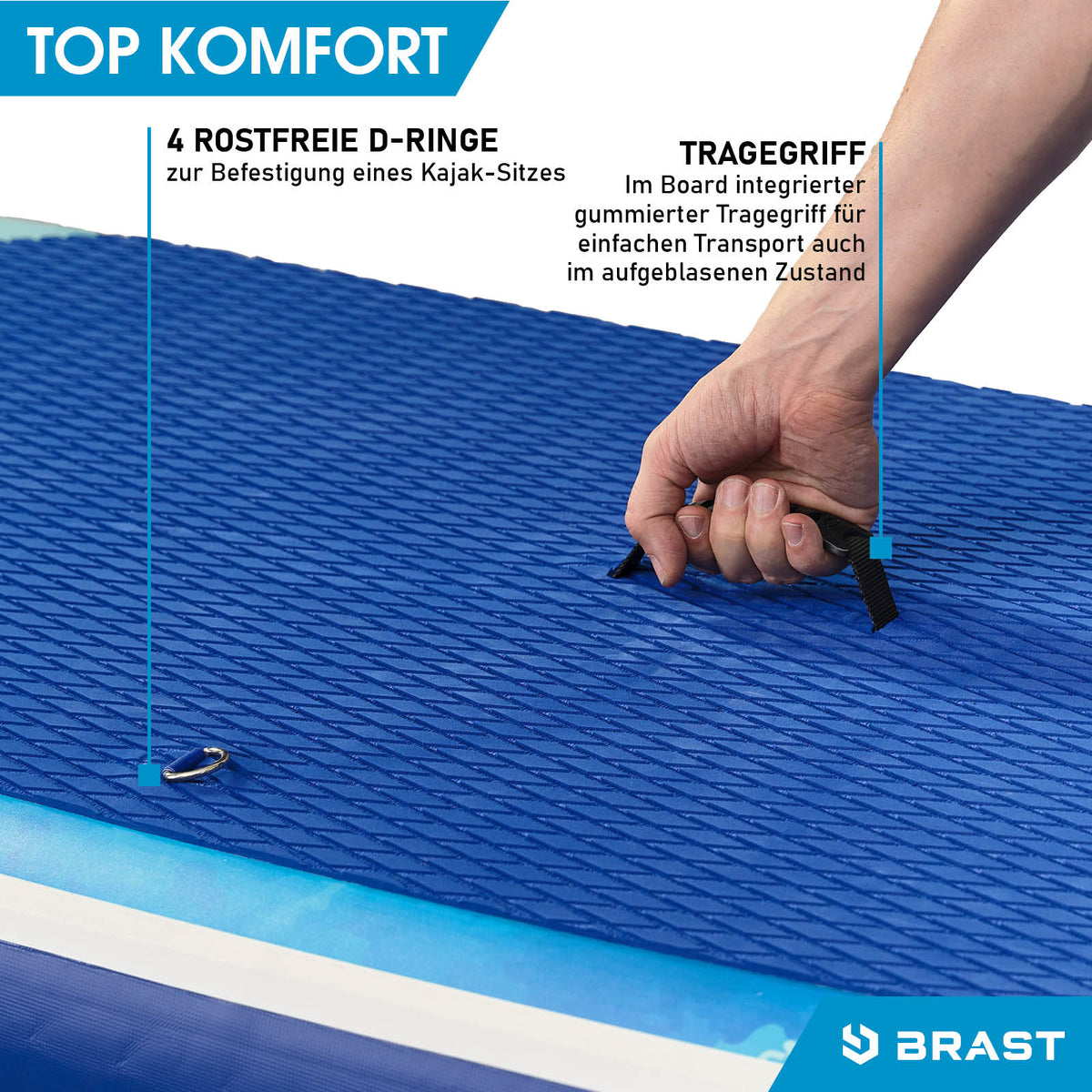 SUP Board aufblasbar mit Sitz SHARK 320 Splash
