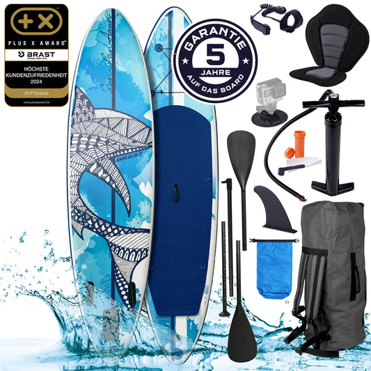 SUP Board aufblasbar mit Sitz SHARK 320 Splash