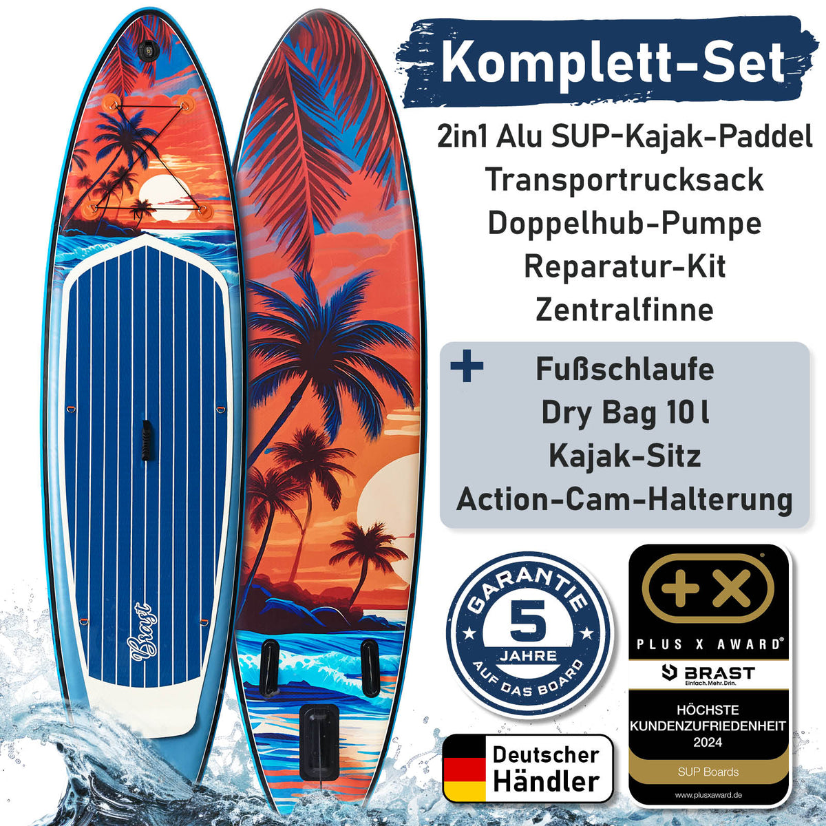 SUP Board aufblasbar TROPIC 320 Sunset