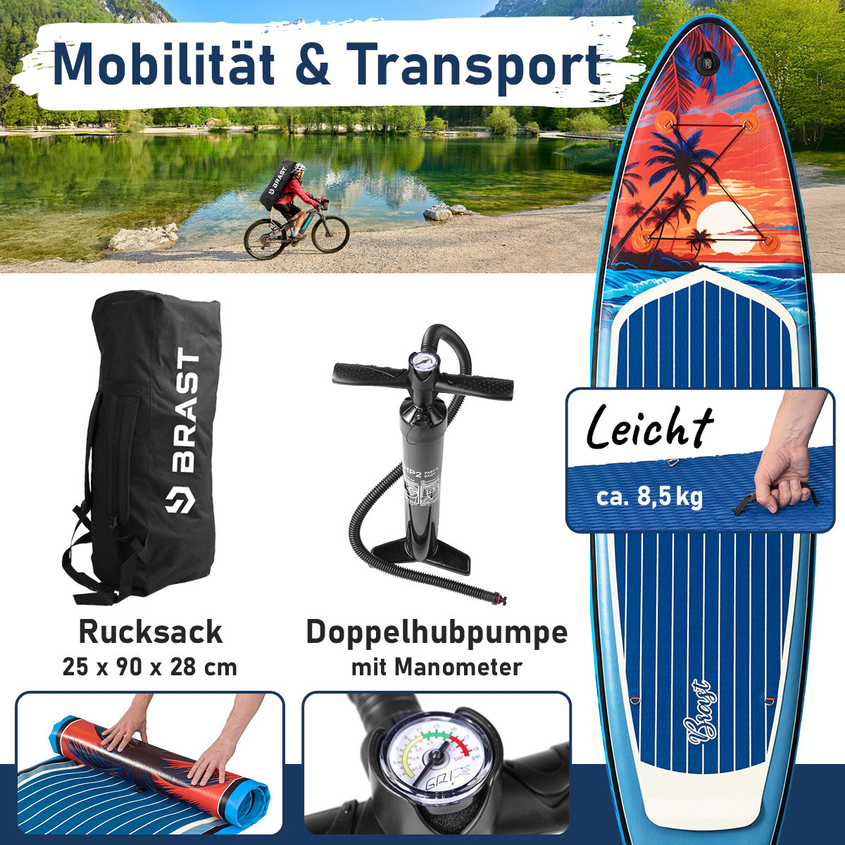 SUP Board aufblasbar TROPIC 320 Sunset