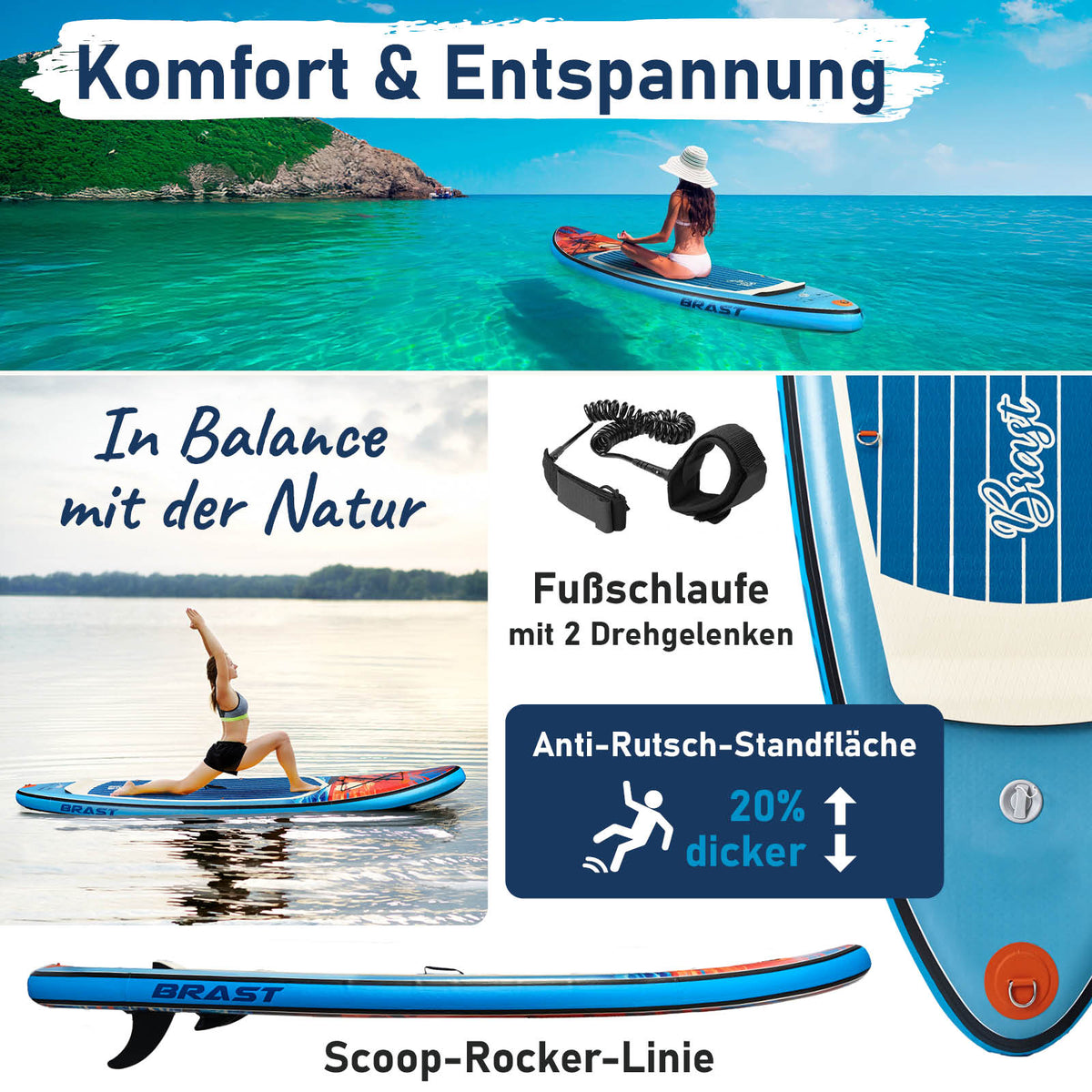 SUP Board aufblasbar TROPIC 320 Sunset