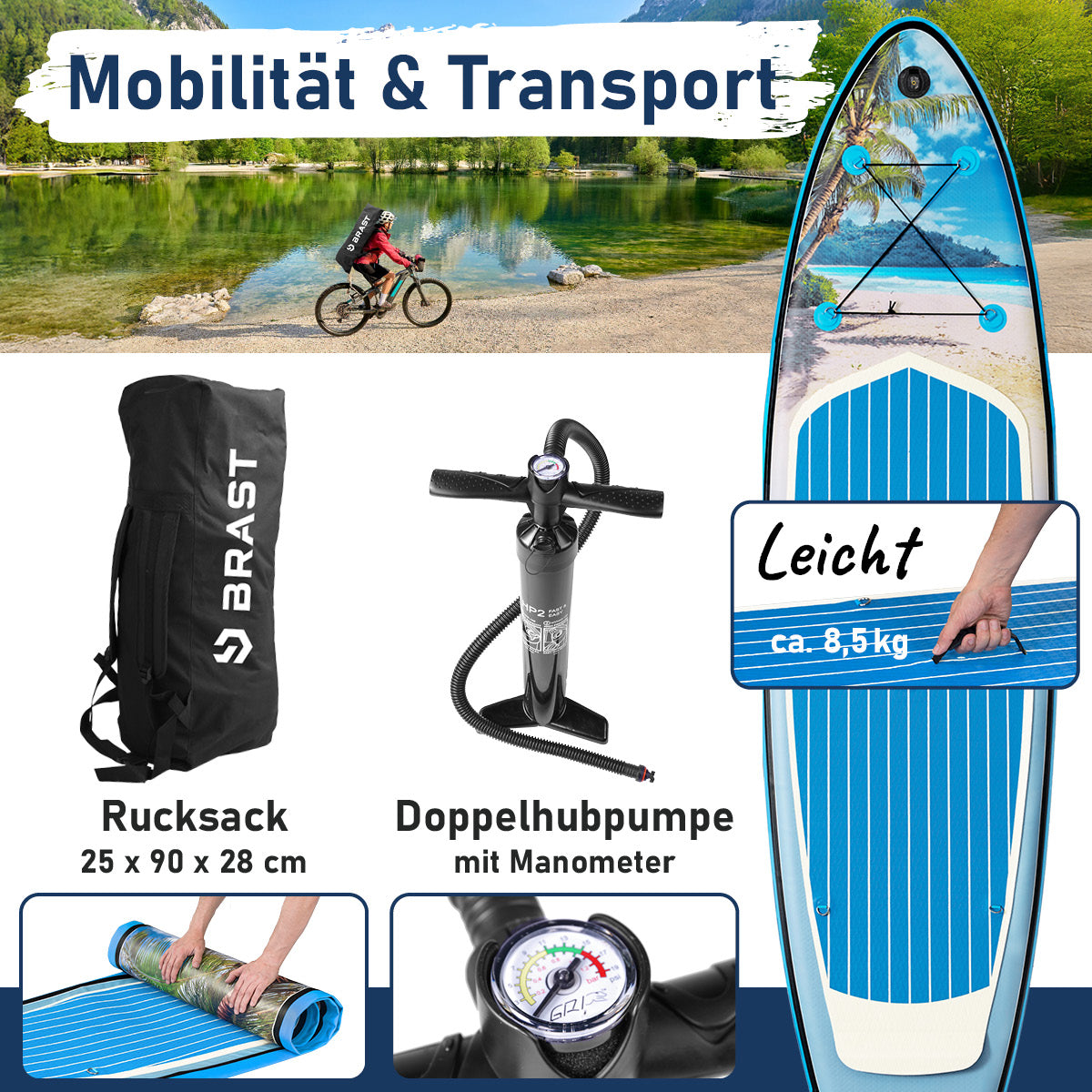 SUP Board aufblasbar TROPIC 320 Beach