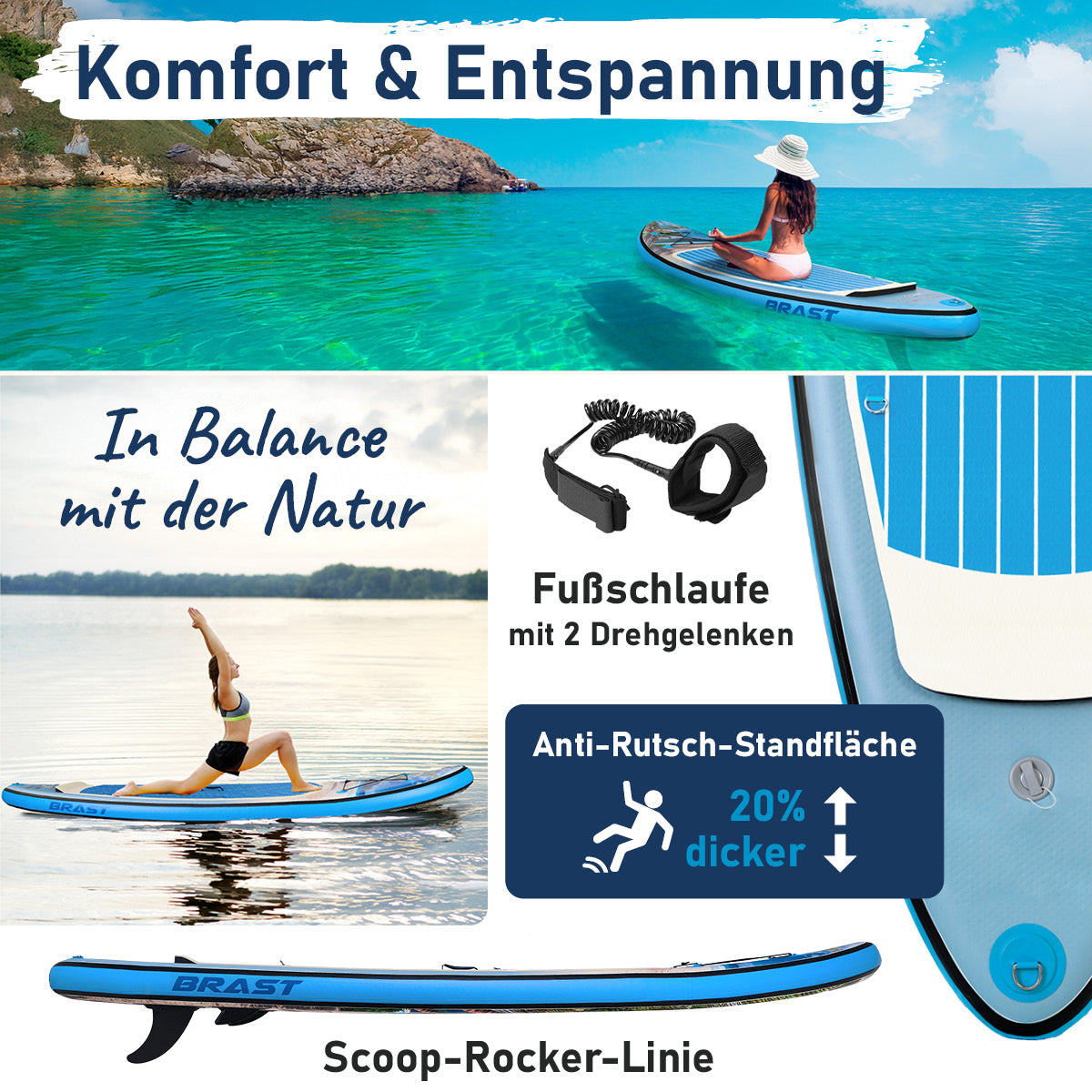 SUP Board aufblasbar TROPIC 320 Beach