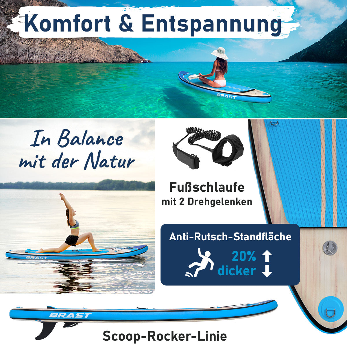 SUP Board aufblasbar TROPIC 320 Wave