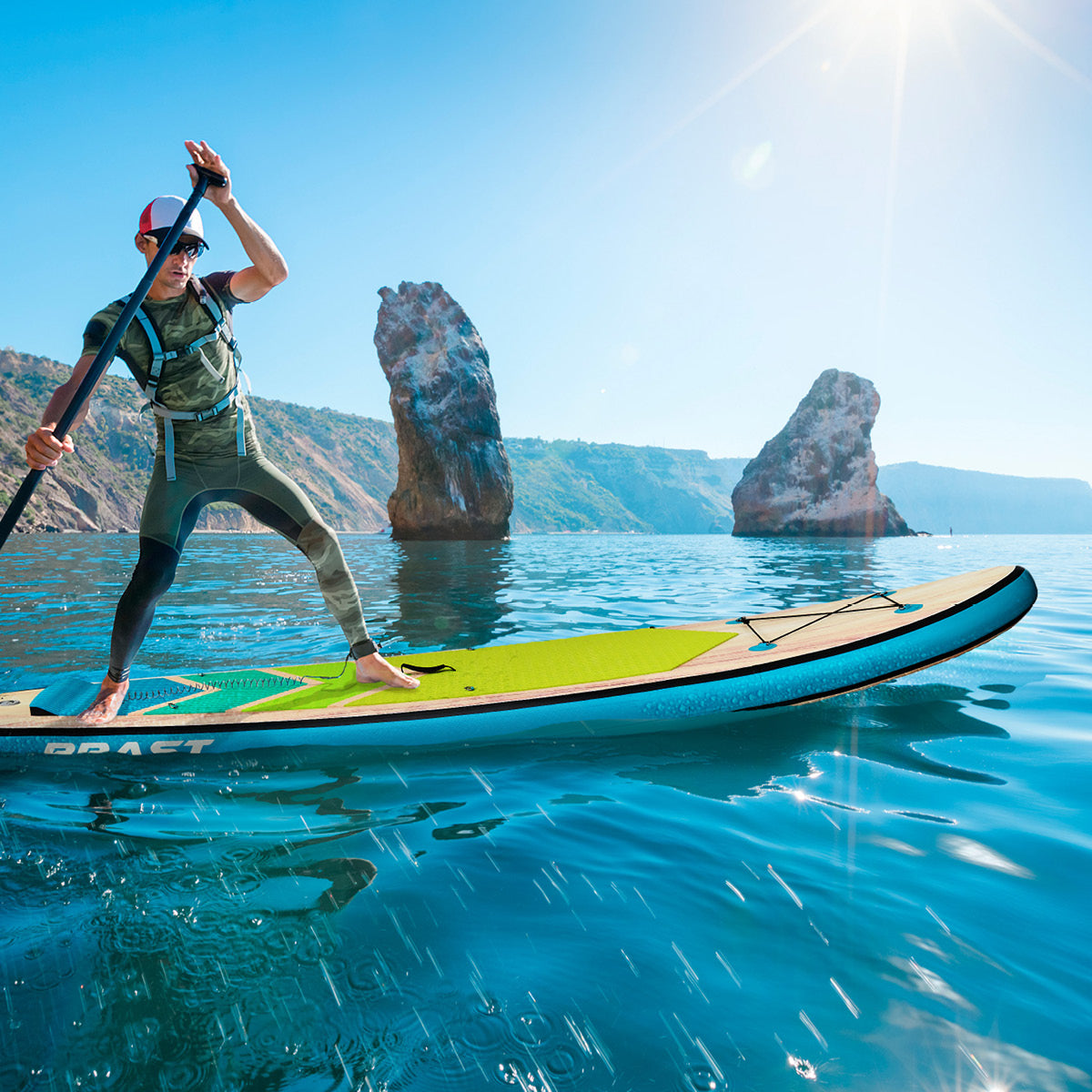 SUP Board aufblasbar TROPIC 320 petrol