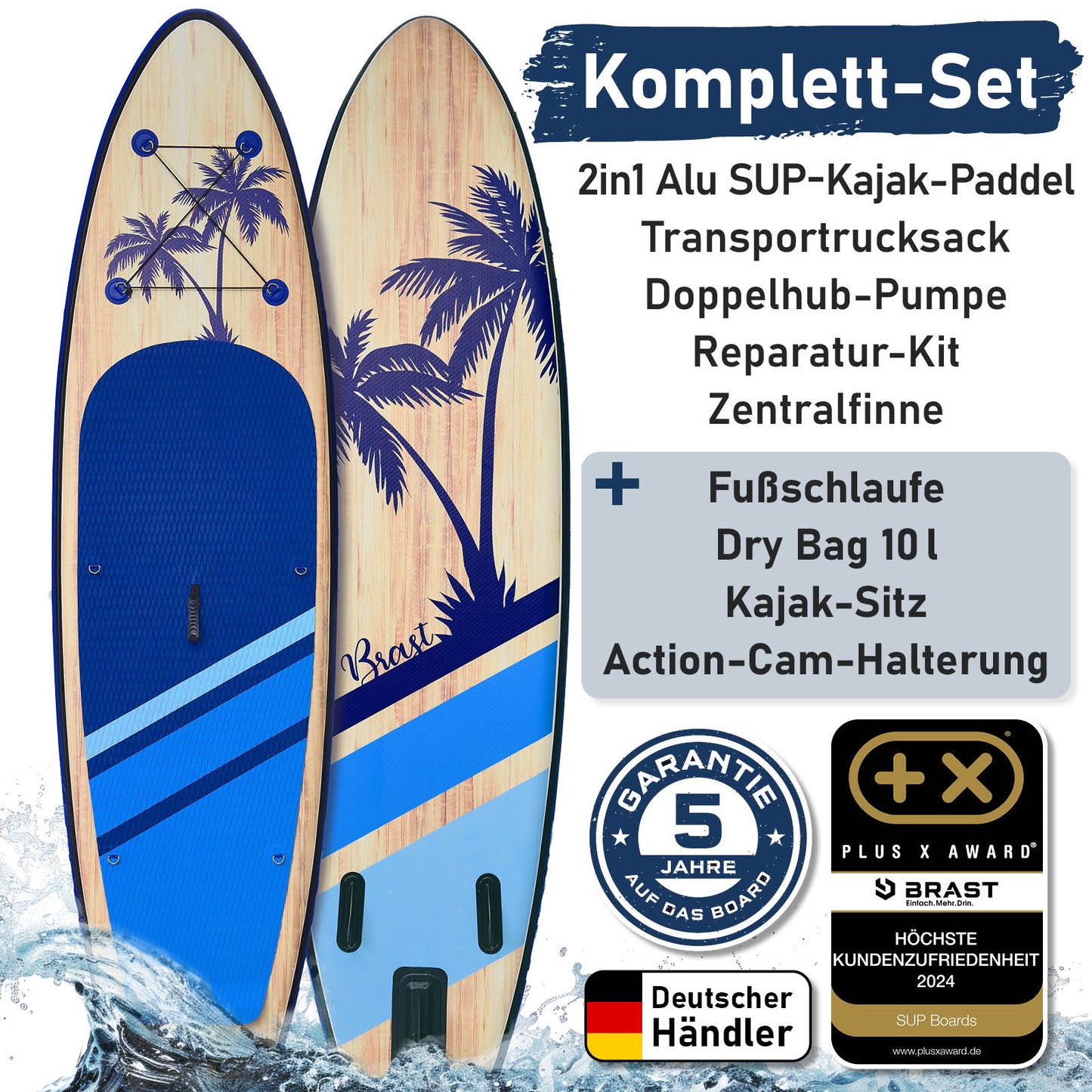 SUP Board aufblasbar TROPIC 320 blue